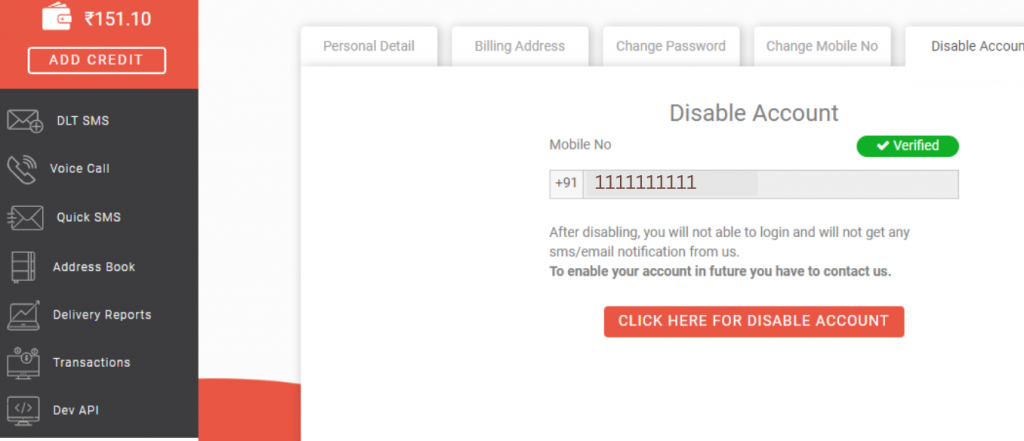 how-to-disable-account-in-fast2sms