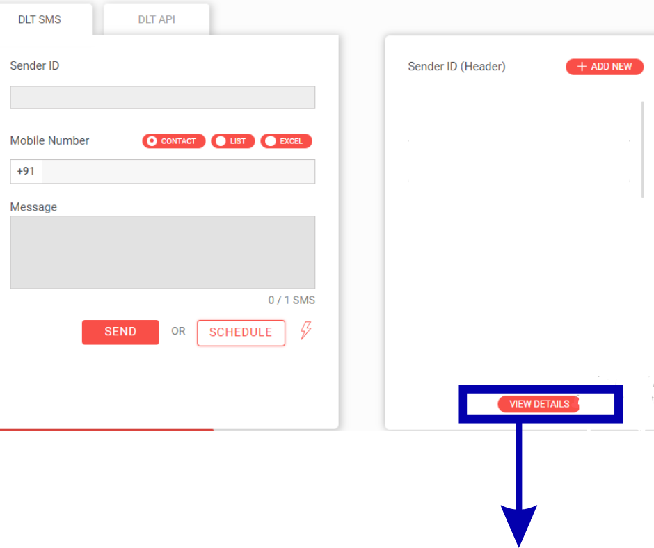 Alternative method to add new entity ID at Fast2SMS