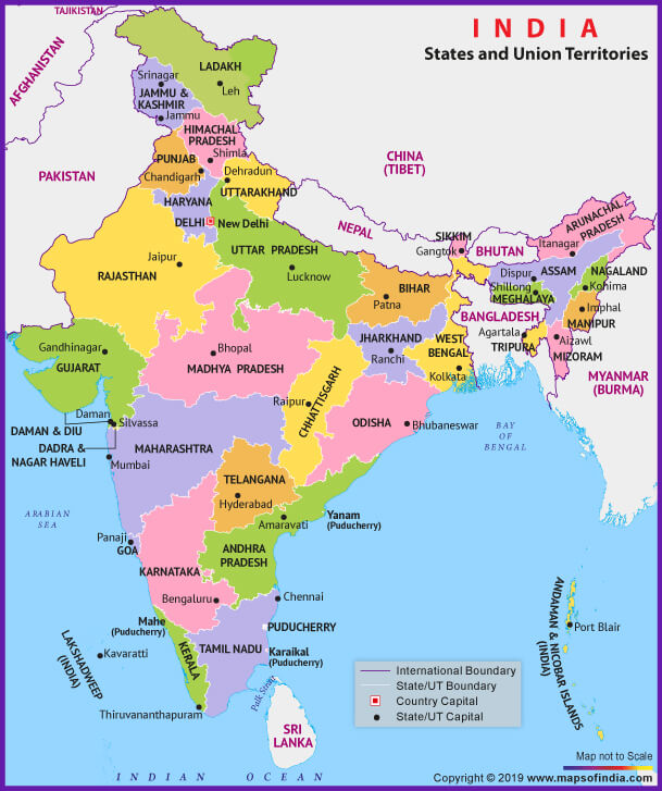 map of INDIA