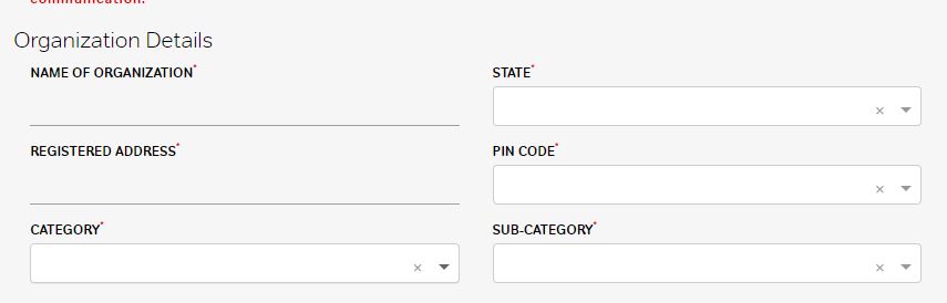 organizational details at Airtel DLT process