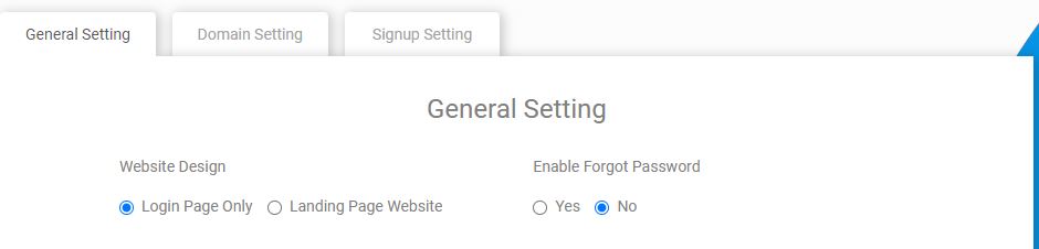 General Setting Fast2SMS reseller panel for login page