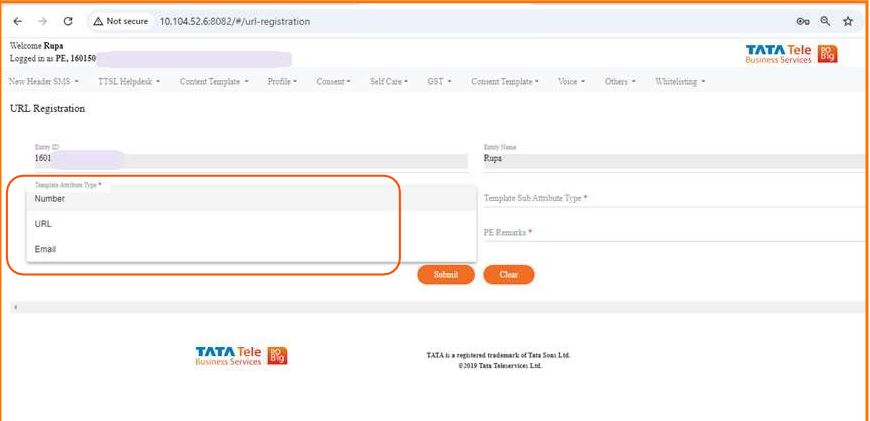 CTA Whitelisting at TATA DLT 2