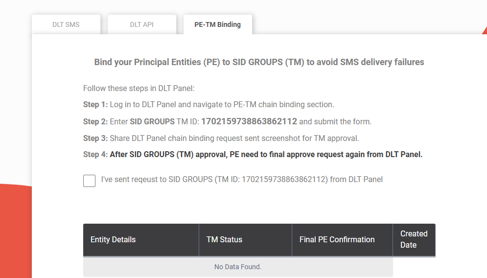 PE-TM Binding